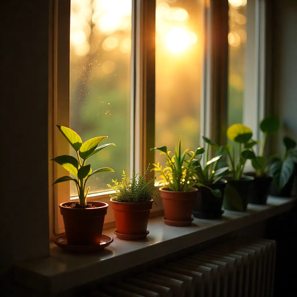 Small space plant arrangement